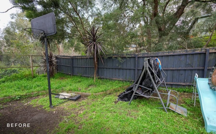 Outside Before Backyard Garden Bed House Side Walkway The St Ferrer Impact Build 2026 Home Renovation